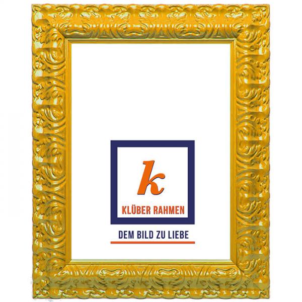 Barock Bilderrahmen Salamanca Color 59,4x84,1 (A1) | light orange | Kunstglas (2 mm)
