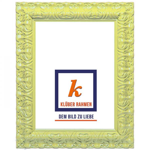 Barock Bilderrahmen Salamanca Color 90x120 | light yellow | Kunstglas (2 mm)