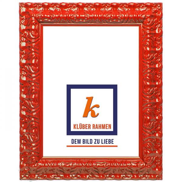 Barock Bilderrahmen Salamanca Color 90x120 | red | Kunstglas (2 mm)