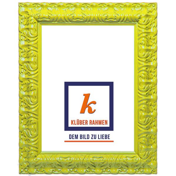 Barock Bilderrahmen Salamanca Color 29,7x42 (A3) | zinkgelb | Normalglas