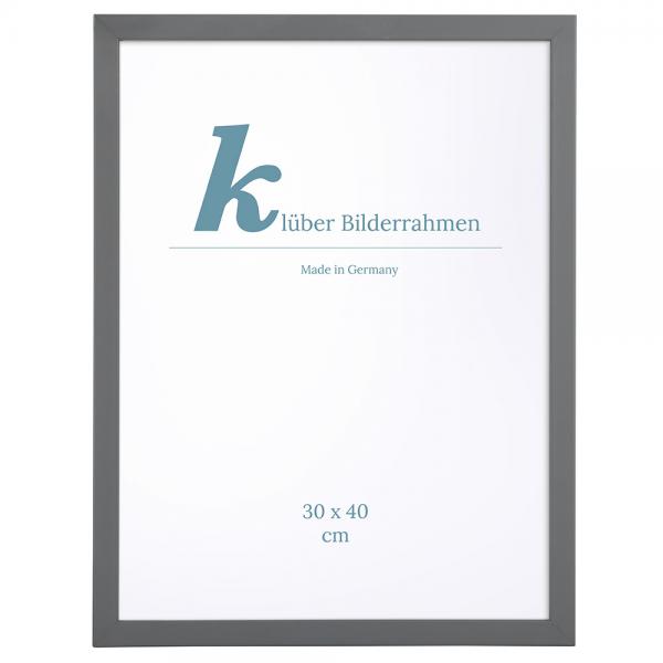 Holz Bilderrahmen Prisma 42x59,4 (A2) | Dunkelgrau | Normalglas