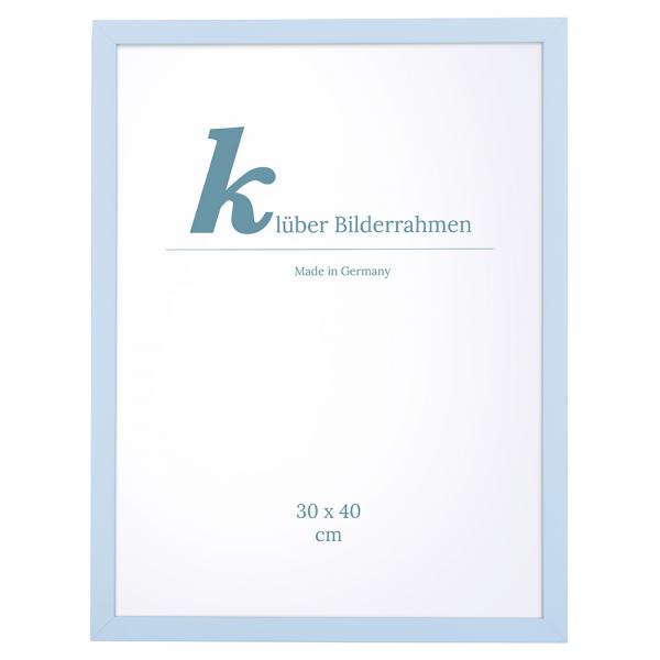 Holz Bilderrahmen Prisma 42x59,4 (A2) | Hellblau | Normalglas