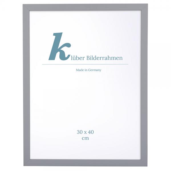 Holz Bilderrahmen Prisma 42x59,4 (A2) | Hellgrau | Normalglas