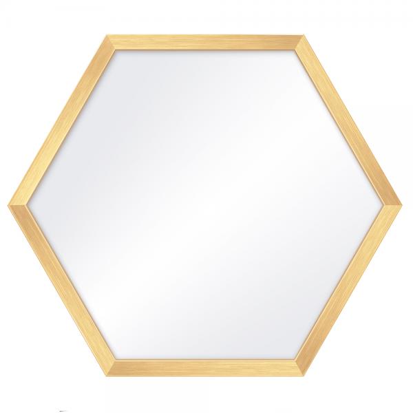Hexagon Wandspiegel Honeycomb 35x40 cm | Gold | Spiegel