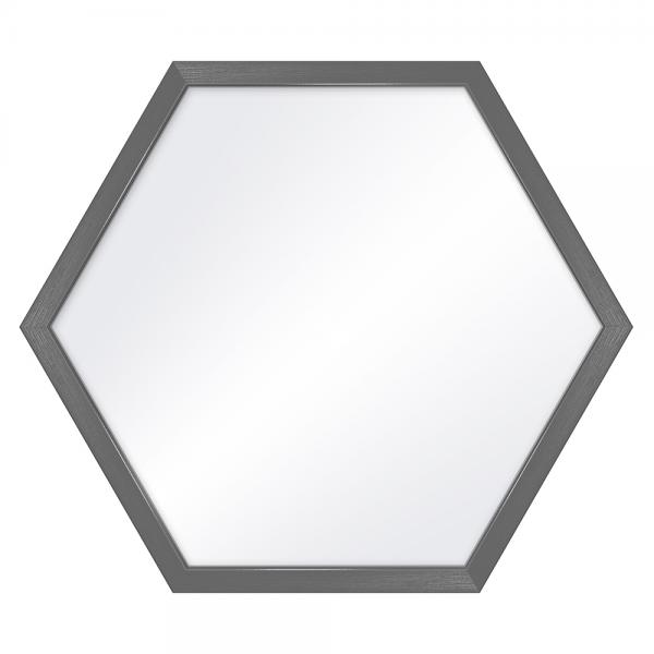 Hexagon Wandspiegel Honeycomb 35x40 cm | Grau | Spiegel