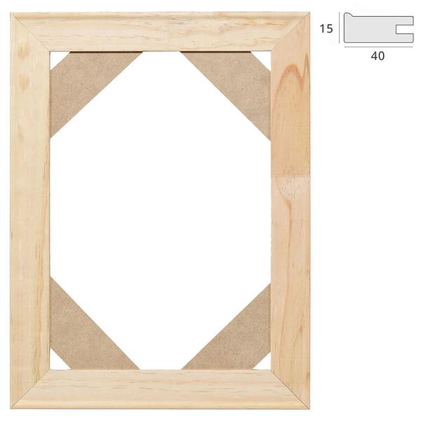 Keilrahmen 100x140 cm | Holz natur | Leerrahmen (ohne Glas und Rückwand)
