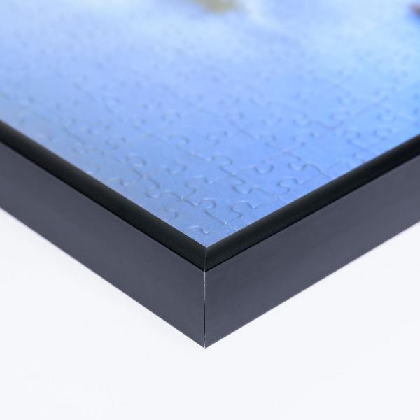 Alu Puzzlerahmen für 6000 Teile 107x157,4 cm | schwarz matt | 1,5 mm Kunstglas