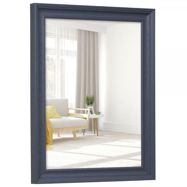 Holz Wandspiegel Merlines Maßanfertigung Grau | Spiegel (2 mm)