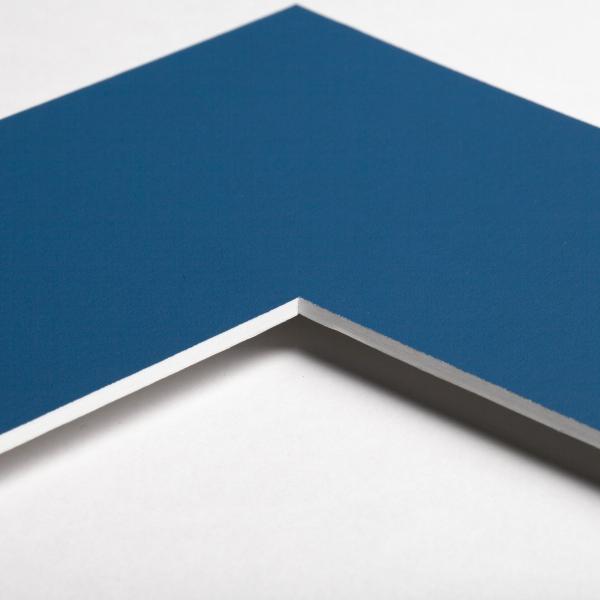 Fertig-Passepartout 40x50 cm (30x40 cm) | Blau