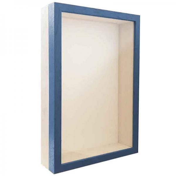 Unibox Bilderrahmen 13x18 cm | blau-weiß | Normalglas