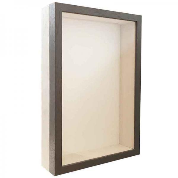 Unibox Bilderrahmen 13x18 cm | braun-weiß | Normalglas