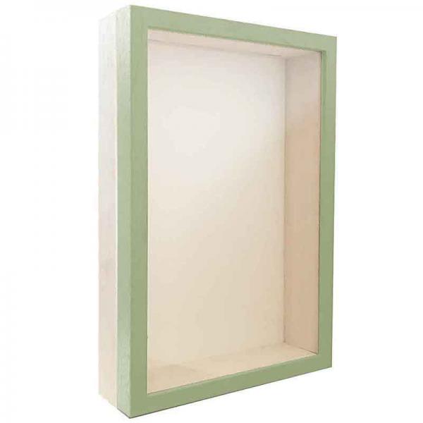 Unibox Bilderrahmen 13x18 cm | grün-weiß | Normalglas