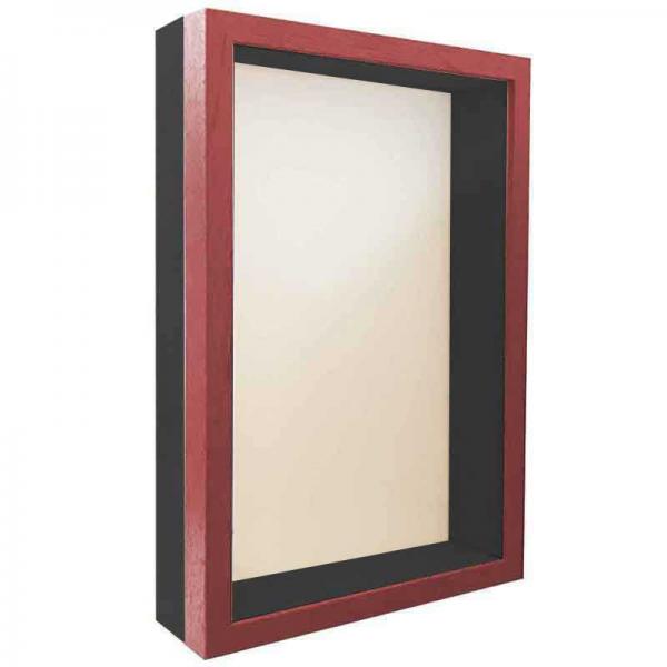 Unibox Bilderrahmen 13x18 cm | rot-schwarz | Normalglas