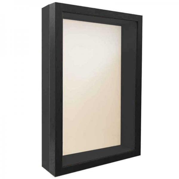 Unibox Bilderrahmen 13x18 cm | schwarz-schwarz | Normalglas