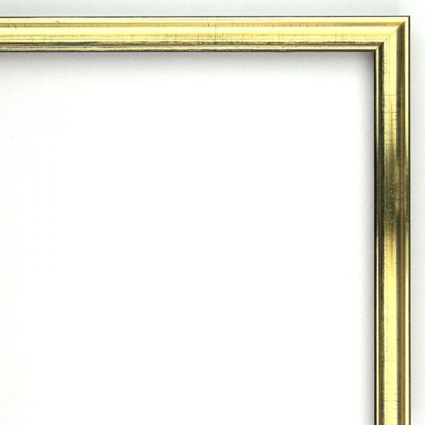 Barock Bilderrahmen Genf 21x29,7 cm (A4) | warmsilber, geritzt | Normalglas