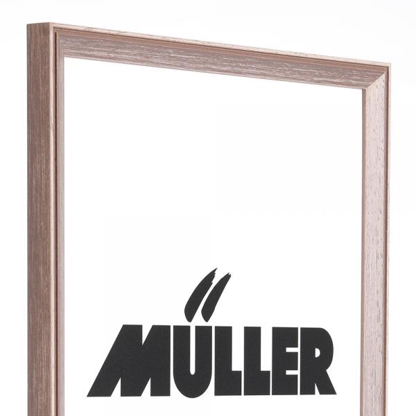 Holz Bilderrahmen Frankfurt 18x18 cm | Braun | Normalglas