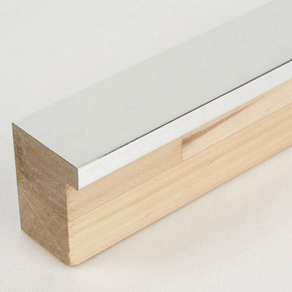 Holz Bilderrahmen Matrix 39 59,4x84,1 cm (A1) | Aluminium | Normalglas