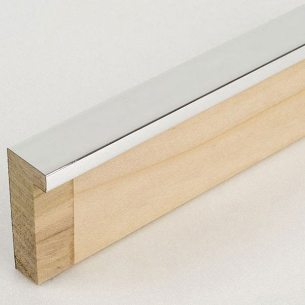 Holz Bilderrahmen Matrix 20x52 59,4x84,1 cm (A1) | Aluminium | Normalglas