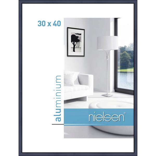 Alu Bilderrahmen Classic 30x40 cm | Blu | Normalglas