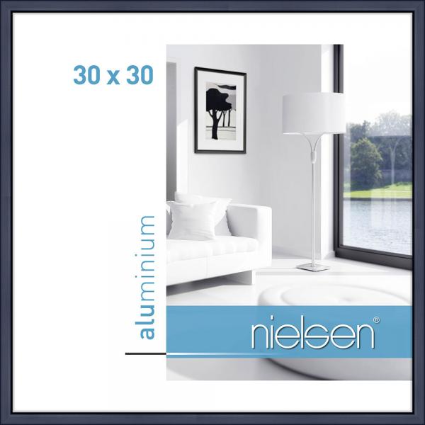 Alu Bilderrahmen Classic 30x30 cm | Blu | Normalglas