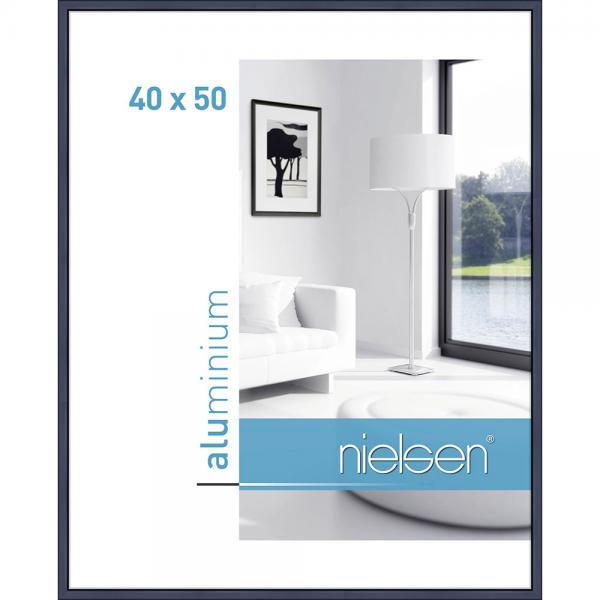 Alu Bilderrahmen Classic 40x50 cm | Blu | Normalglas