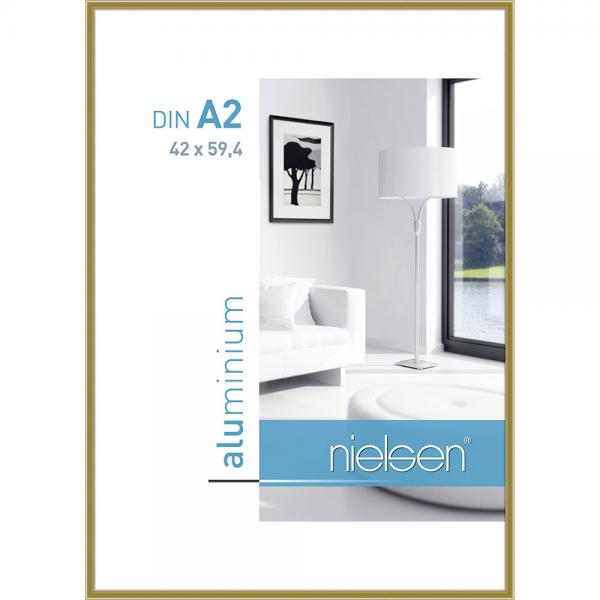 Alu Bilderrahmen Classic 42x59,4 cm (A2) | Gold | Normalglas