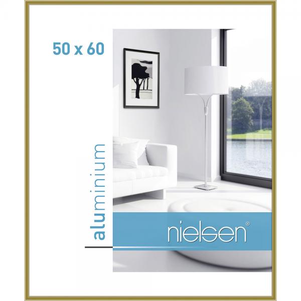 Alu Bilderrahmen Classic 50x60 cm | Gold | Normalglas