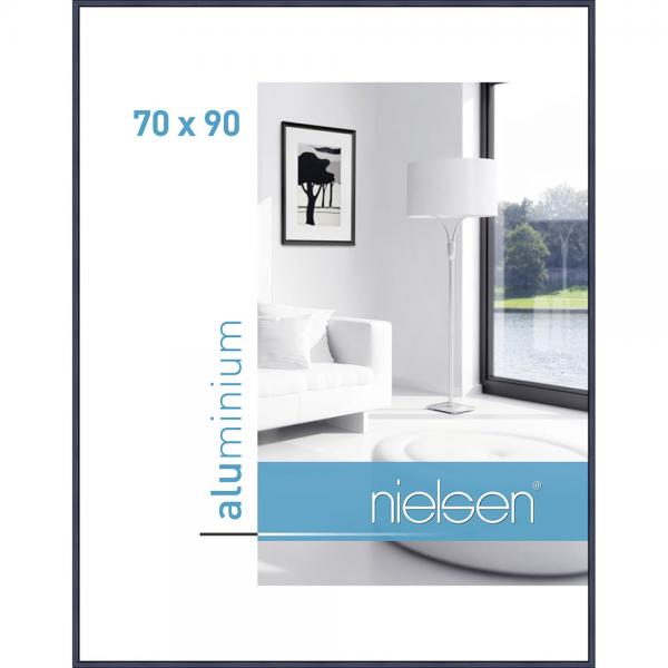 Alu Bilderrahmen Classic 70x90 cm | Blu | Normalglas