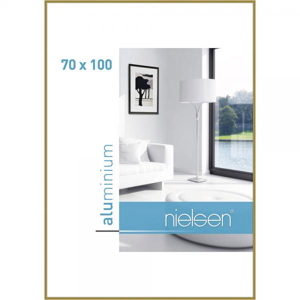 Alu Bilderrahmen Classic 70x100 cm | Gold | Normalglas