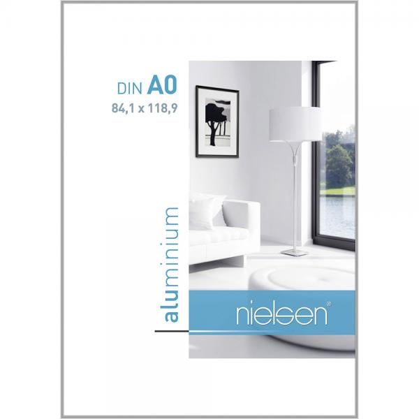 Alu Bilderrahmen Classic 84,1x118,9 cm (A0) | Silber glanz | Normalglas