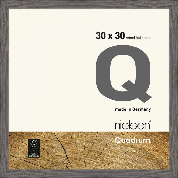 Holz Bilderrahmen Quadrum 30x30 cm | Lehmbraun | Normalglas