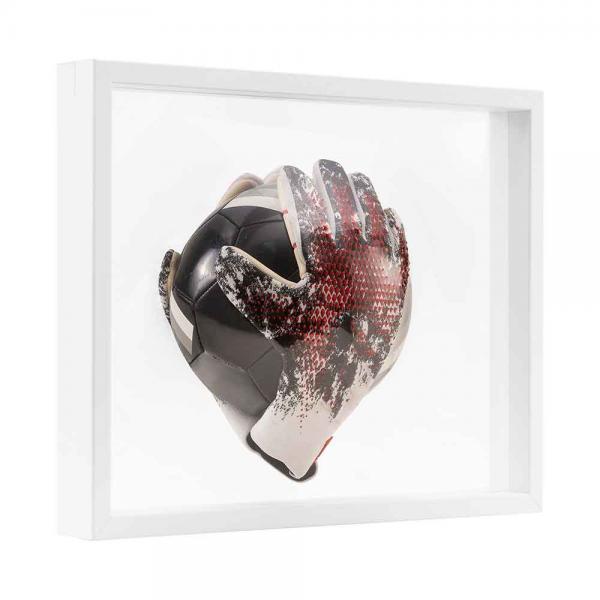 3D Schweberahmen - 40x50 cm 36x46 cm | weiß | Kunstglas