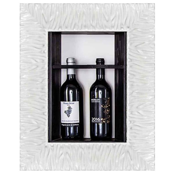 Bilderrahmen für Weinflaschen Sizilien 20x40 cm | Weiß
