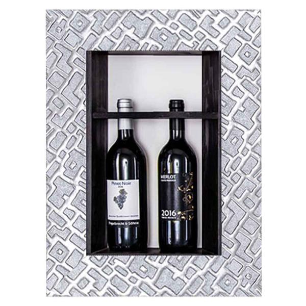 Bilderrahmen für Weinflaschen Piemont 20x40 cm | Silber
