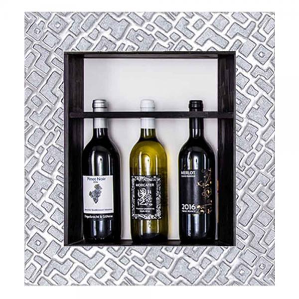 Bilderrahmen für Weinflaschen Piemont 30x40 cm | Silber