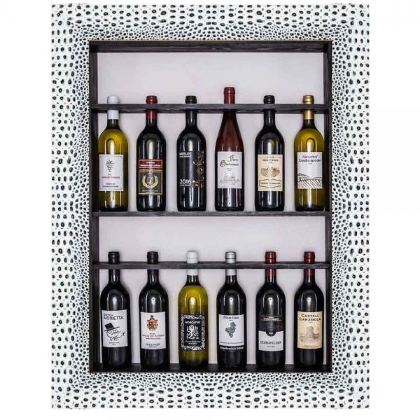 Bilderrahmen für Weinflaschen Venetien 60x80 cm | Silber