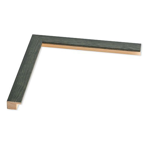 Holz Bilderrahmen Cedrella 50x65 | gruen gebeizt | Normalglas
