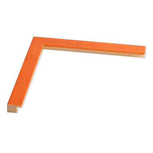 Holz Bilderrahmen Cedrella 50x60 | orange gebeizt | Normalglas