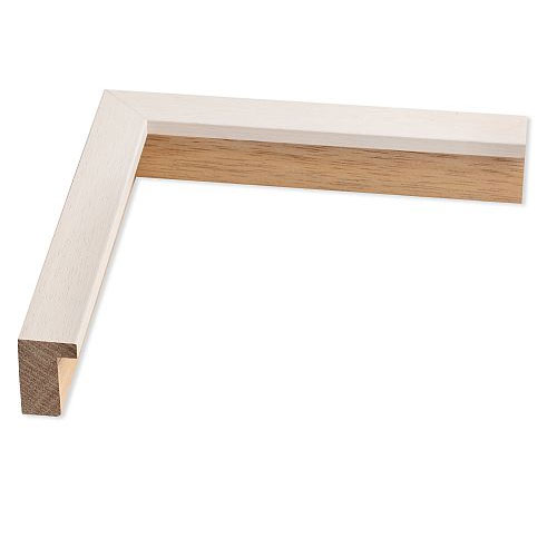 Holz Bilderrahmen Bellvina 40x50 | weiss gekalkt | Normalglas