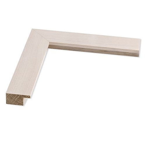 Holz Bilderrahmen Mir 59,4x84,1 (A1) | weiss gekalkt | Normalglas
