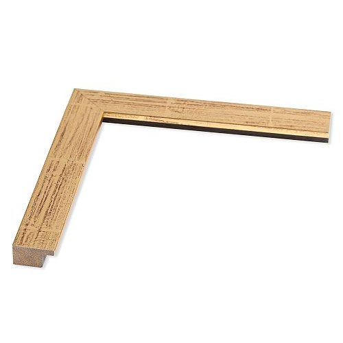 Holz Bilderrahmen Auriga Nobile 59,4x84,1 (A1) | Prager Gold matt | Normalglas