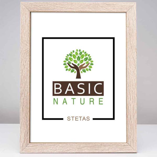 Holz Bilderrahmen Basic Nature (MDF) 40x50 cm | Sonoma | Kunstglas
