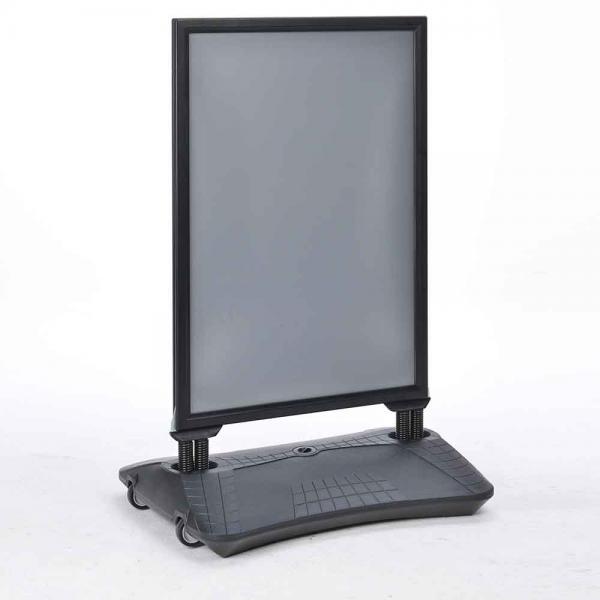Kundenstopper WindPro LITE 84,1x118,9 cm (A0) | schwarz | Antireflex-Folie