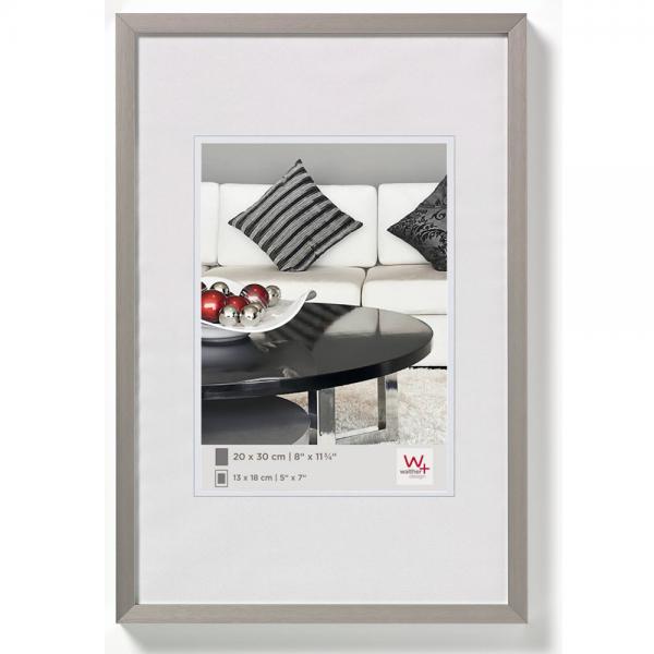 Alu Bilderrahmen Chair 20x30 cm | stahl | Normalglas