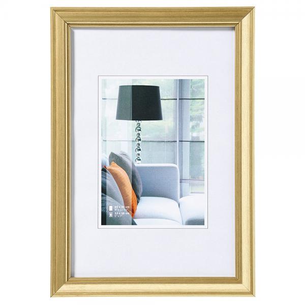 Kunststoff Bilderrahmen Lounge 40x50 cm | gold | Normalglas