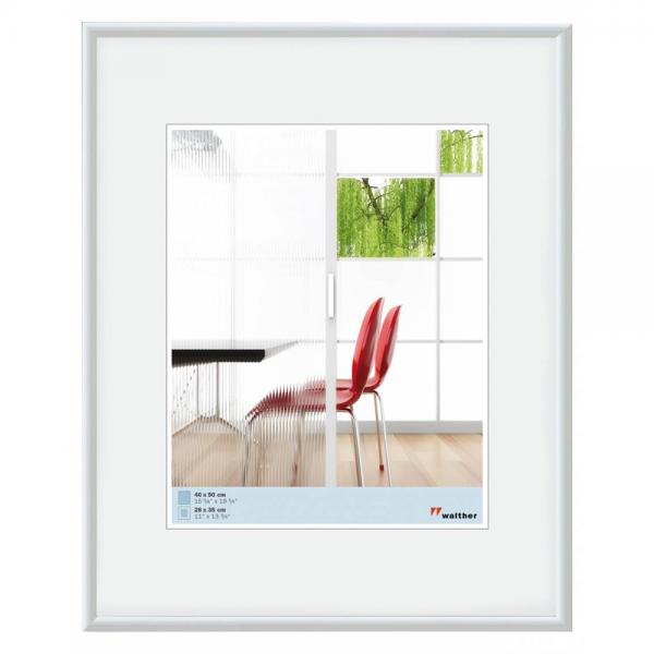 Kunststoff Bilderrahmen Galeria 60x90 cm | weiß | Normalglas