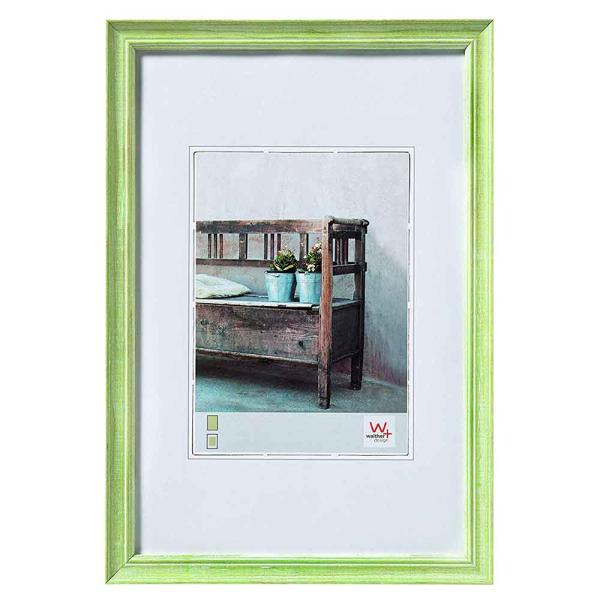 Holz Bilderrahmen Bench 13x18 cm | grün | Normalglas