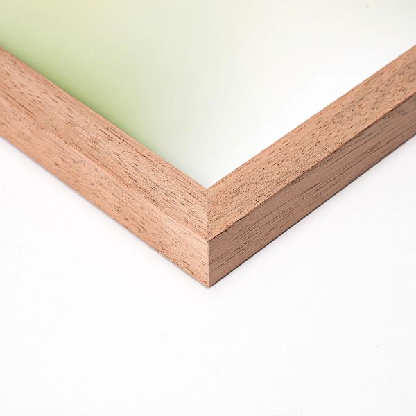 Holz Bilderrahmen Jasmund 9x9 cm | Mahagoni-Sipo | Normalglas