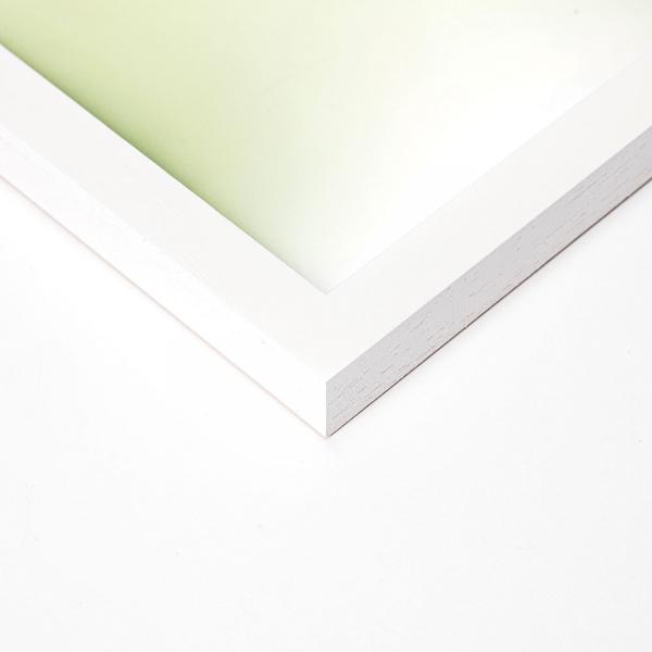 Holz Bilderrahmen Jasmund 9x9 cm | Weiß | Normalglas