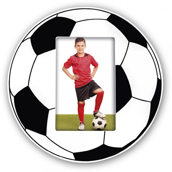 Fotorahmen Football Vertikal 10x15 cm | Schwarz-Weiß | Kunstglas